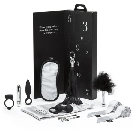 Fifty Shades Of Gray Pleasure Overload - 10 Days Of Play - Couple's Kit. Unlock new dimensions of pleasure with the Pleasure Overload couple's kit.